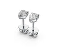 0.5ct Pear 3 Prong Basket Studs - Laboratory Grown Diamond