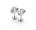 3ct Pear 3 Prong Basket Studs - Laboratory Grown Diamond