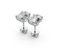 3ct Oval 4 Prong Basket Studs - Laboratory Grown Diamond