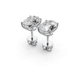 4ct Oval 4 Prong Basket Studs - Laboratory Grown Diamond