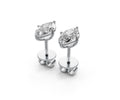 1ct Marquise 4 Prong Basket Studs - Laboratory Grown Diamond