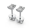 0.5ct Radiant 4 Prong Basket Studs - Laboratory Grown Diamond