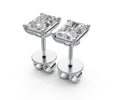 1ct Radiant 4 Prong Basket Studs - Laboratory Grown Diamond