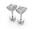 1.5ct Asscher 4 Prong Basket Studs - Laboratory Grown Diamond