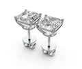 3ct Asscher 4 Prong Basket Studs - Laboratory Grown Diamond