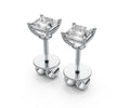 0.5ct Princess 4 Prong Basket Studs - Laboratory Grown Diamond