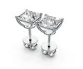 1.5ct Princess 4 Prong Basket Studs - Laboratory Grown Diamond