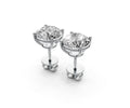 3ct Round 4 Prong Basket Studs - Laboratory Grown Diamond
