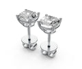 1.5ct Cushion 4 Prong Basket Studs - Laboratory Grown Diamond