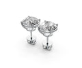 4ct Round 4 Prong Basket Studs - Laboratory Grown Diamond