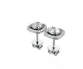 1.54ct Cushion Square Drop Stud Studs - Laboratory Grown Diamond