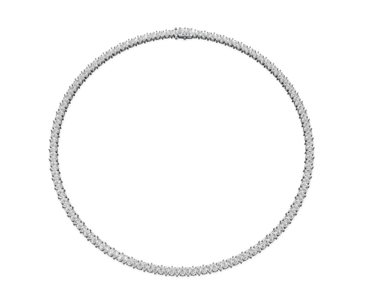 15.9ct Pear Diamond Tennis Necklace - Laboratory Grown Diamond