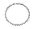 110.2ct Round Diamond Tennis Necklace with 3ct Centre - Laboratory Grown Diamond