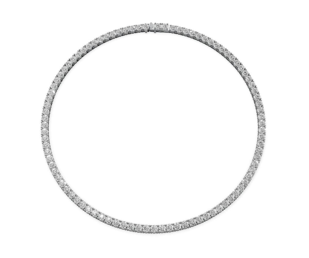 23.25ct Round Diamond Tennis Necklace - Laboratory Grown Diamond