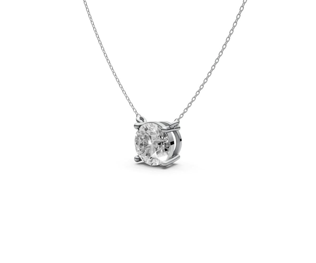 1ct Round Solitaire Diamond Pendant - Laboratory Grown Diamond