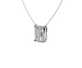 3ct Emerald Solitaire Diamond Pendant - Laboratory Grown Diamond