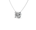 3ct Cushion Solitaire Diamond Pendant - Laboratory Grown Diamond