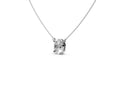 0.5ct Oval Solitaire Diamond Pendant - Laboratory Grown Diamond