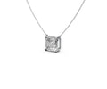 1.5ct Asscher Solitaire Diamond Pendant - Laboratory Grown Diamond