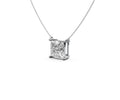 2ct Princess Solitaire Diamond Pendant - Laboratory Grown Diamond
