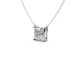 2.5ct Princess Solitaire Diamond Pendant - Laboratory Grown Diamond