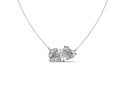 2ct Round & Heart Two-Stone Diamond Pendant - Laboratory Grown Diamond