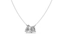1ct Emerald & Pear Two-Stone Diamond Pendant - Laboratory Grown Diamond