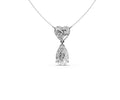 5ct Heart & Pear Two-Stone Diamond Pendant - Laboratory Grown Diamond
