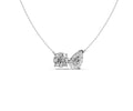 2ct Round & Pear Two-Stone Diamond Pendant - Laboratory Grown Diamond