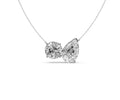 6ct Round & Pear Two-Stone Diamond Pendant - Laboratory Grown Diamond