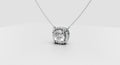1.1ct Cushion & Round Two-Stone Diamond Pendant - Laboratory Grown Diamond