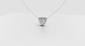 3.15ct Heart & Round Two-Stone Diamond Pendant - Laboratory Grown Diamond