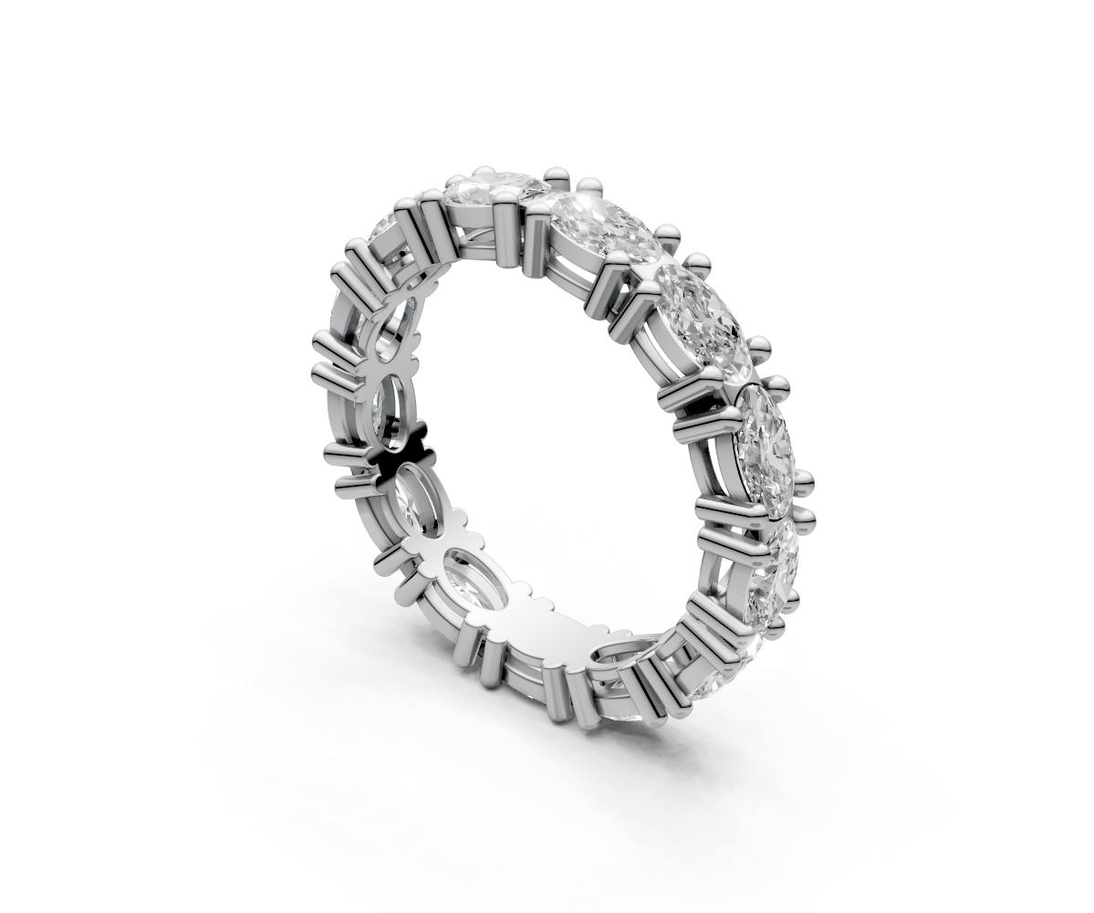 0.25ct Horizontal Oval Eternity Ring