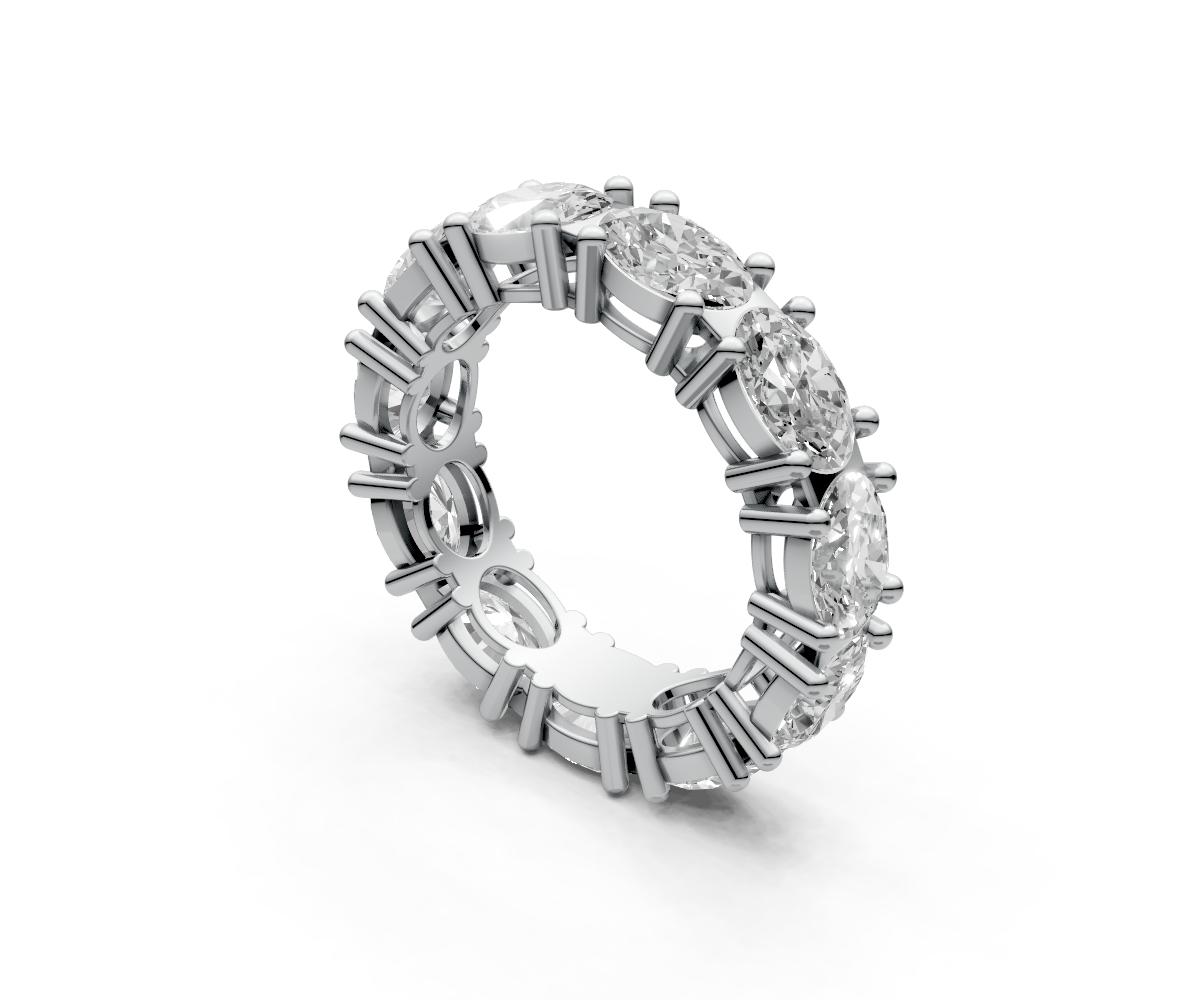 0.5ct Horizontal Oval Eternity Ring