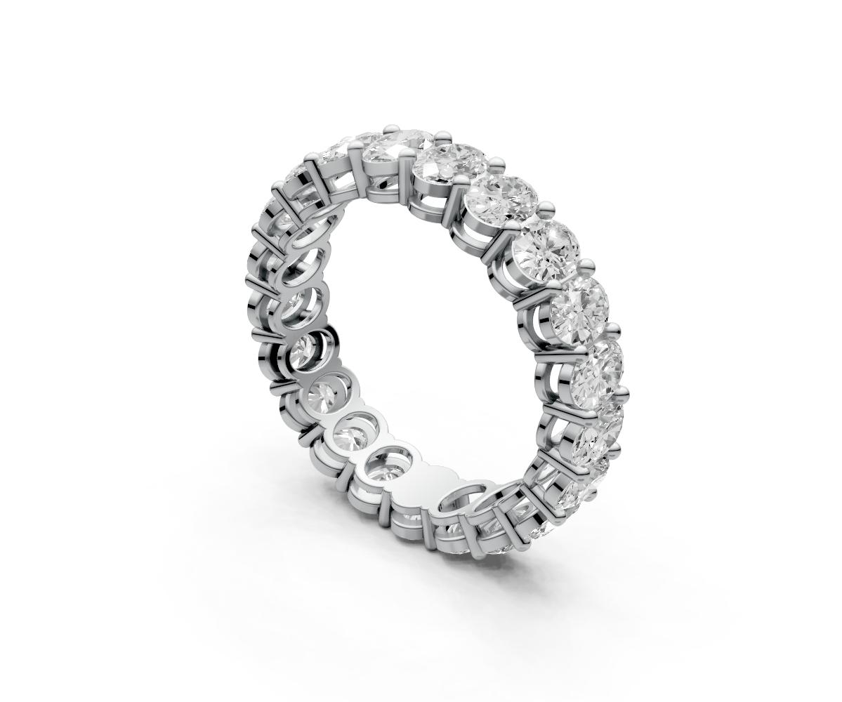0.15ct Vertical Oval Eternity Ring