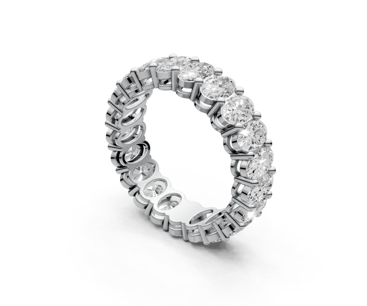 0.25ct Vertical Oval Eternity Ring