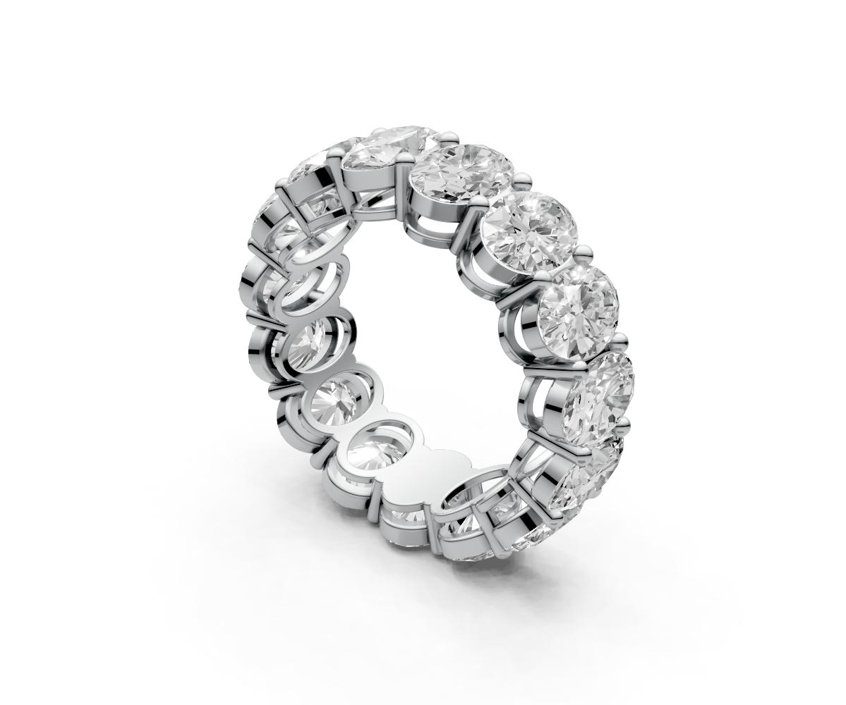 0.5ct Vertical Oval Eternity Ring