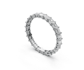 0.05ct Horizontal Emerald Eternity Ring