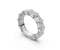 0.5ct Horizontal Emerald Eternity Ring