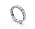 0.1ct Vertical Emerald Eternity Ring