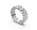 0.5ct Vertical Emerald Eternity Ring