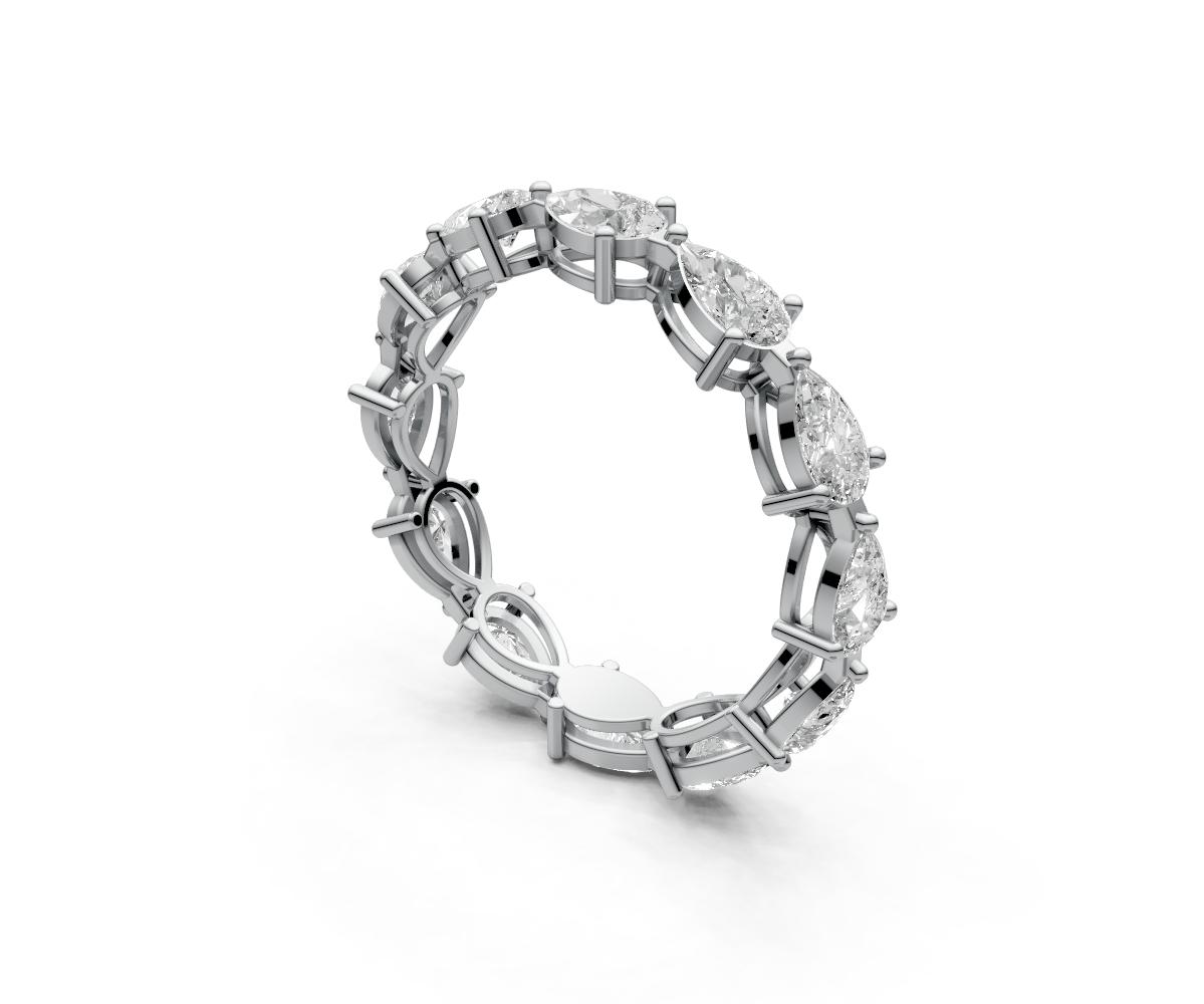 0.15ct Back - Back Pear Eternity Ring