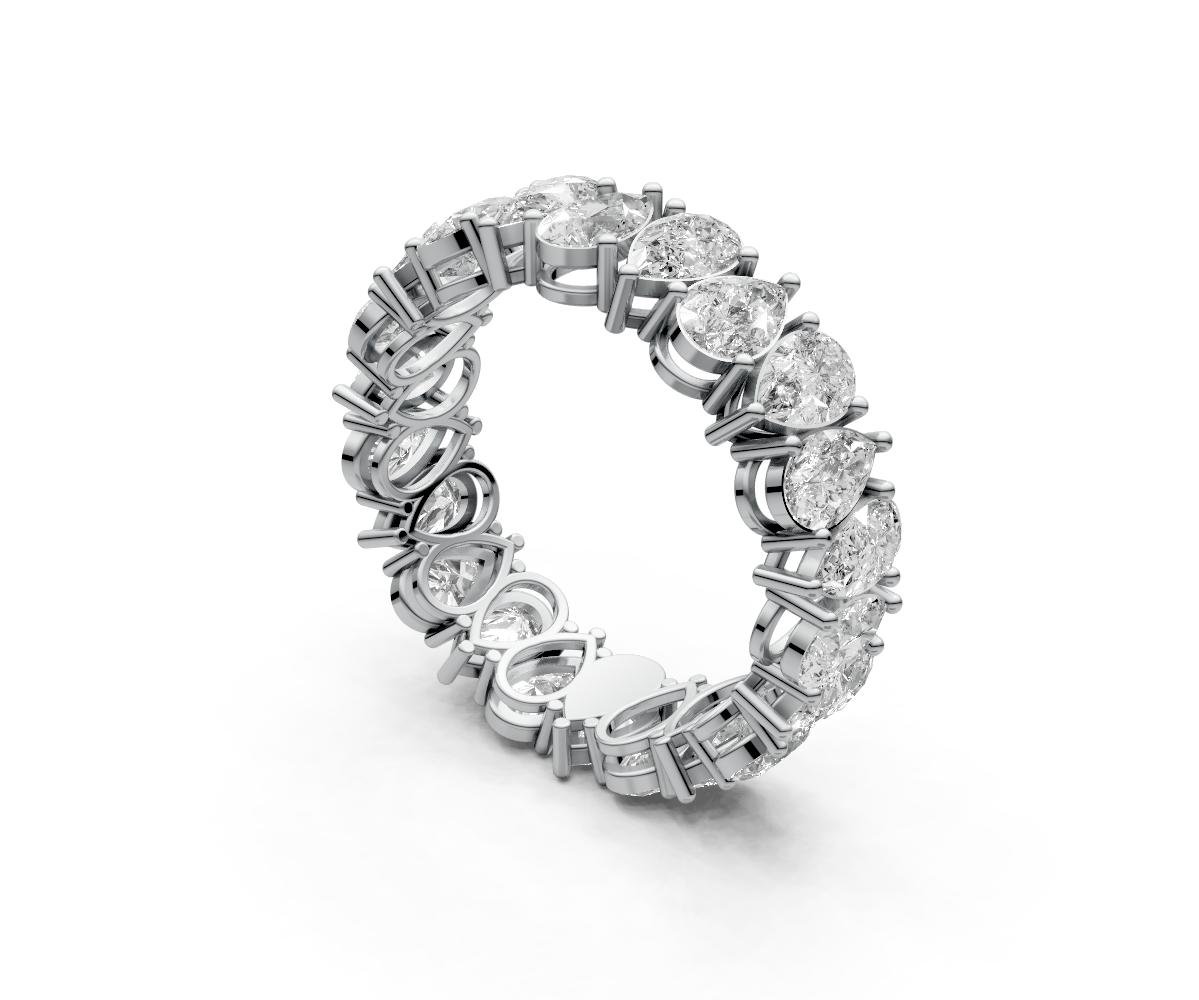 0.2ct Up & Down Pear Eternity Ring