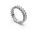 0.1ct Diagonal Marquise Eternity Ring