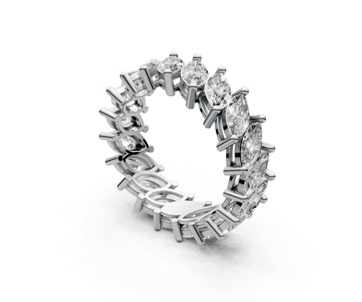 0.2ct Diagonal Marquise Eternity Ring