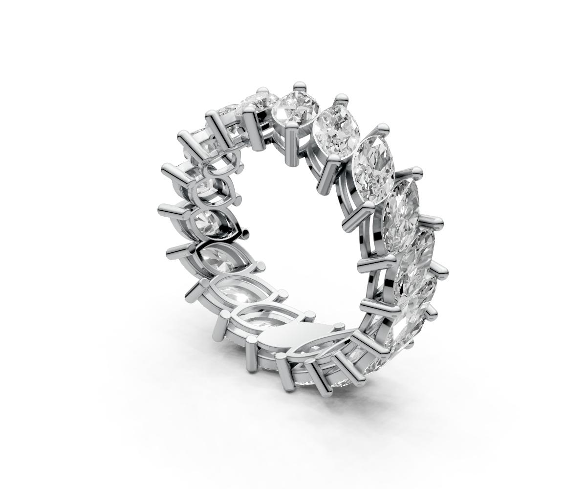 0.25ct Diagonal Marquise Eternity Ring