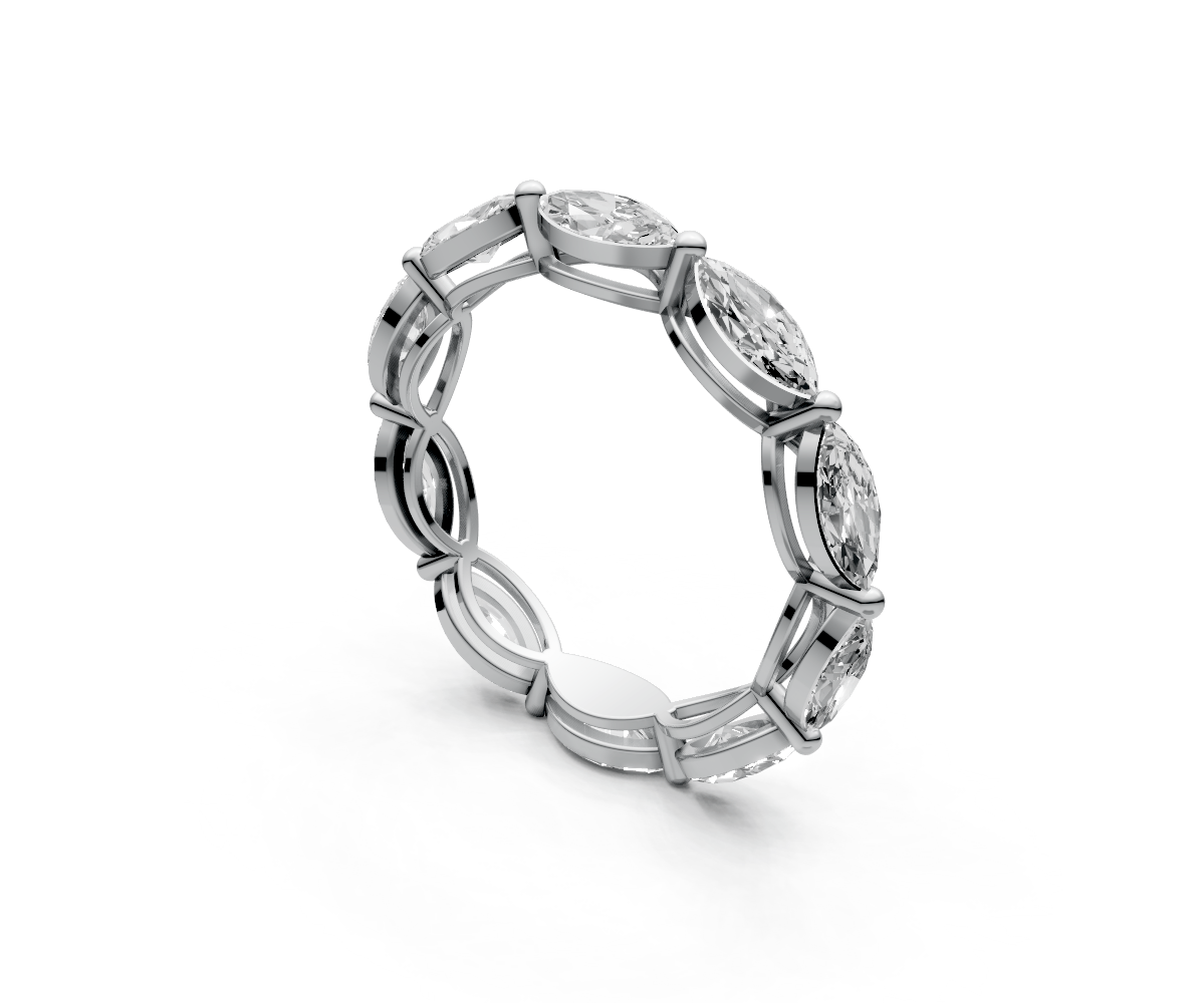 0.2ct Horizontal Marquise Eternity Ring