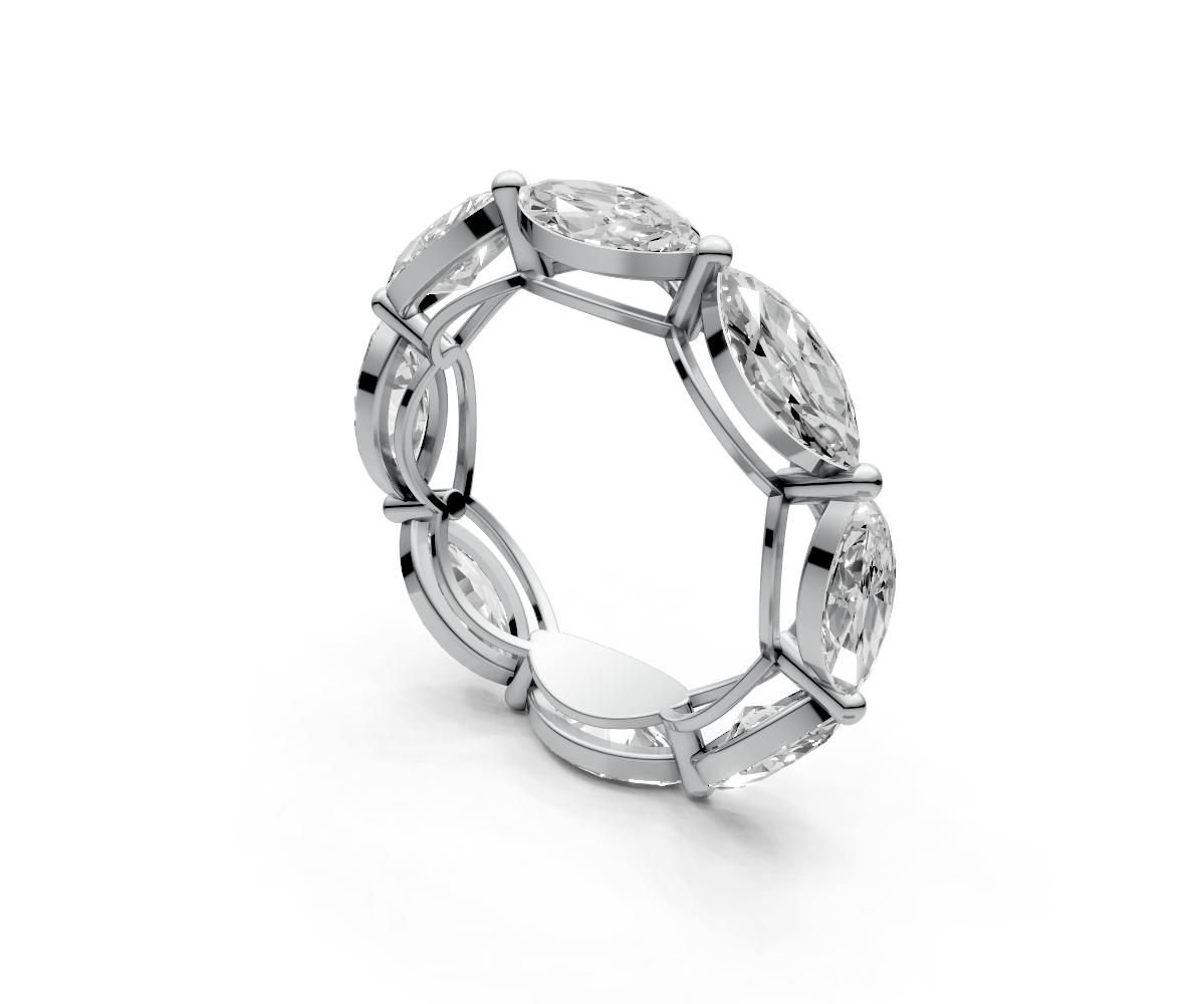 0.5ct Horizontal Marquise Eternity Ring