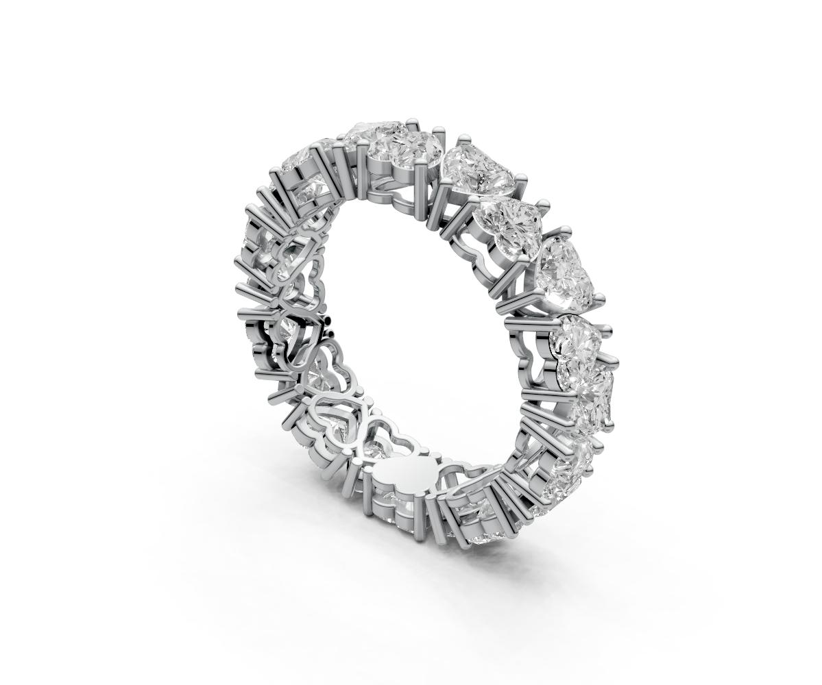 0.2ct Up & Down Heart Eternity Ring
