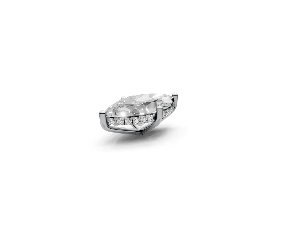 Marquise 4ct Centre Setting with Hidden Halo